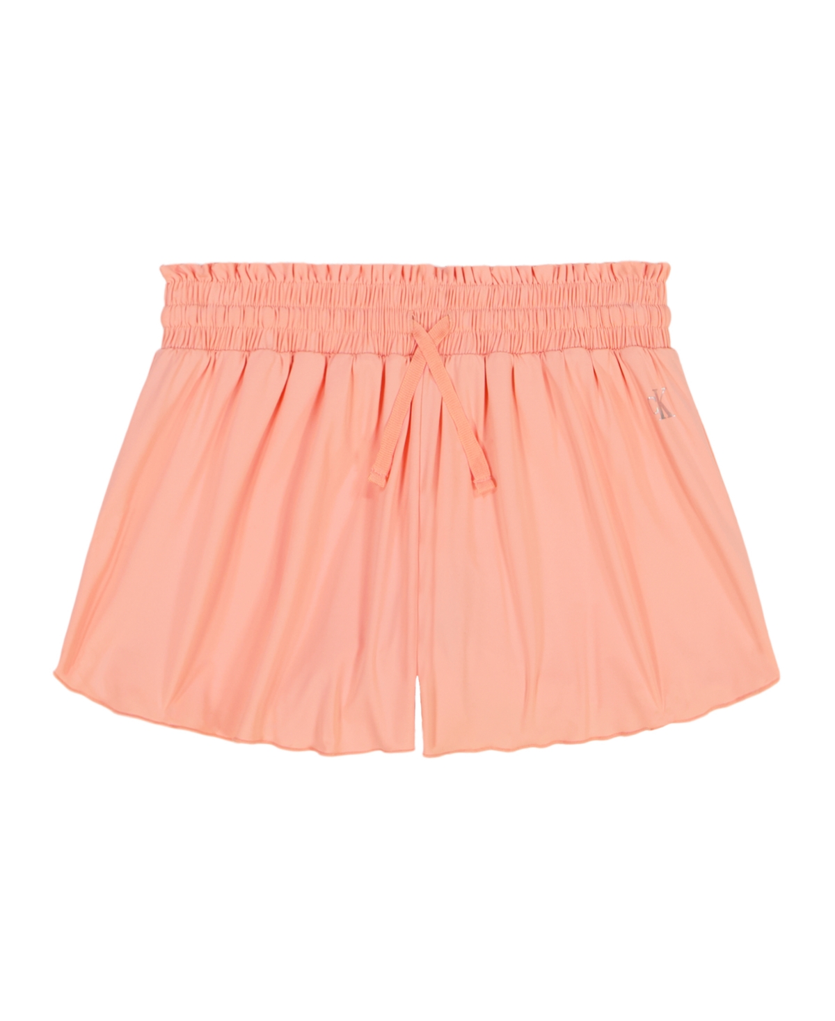 Shop Calvin Klein Big Girls Tech Shorts In Candlelight Peach