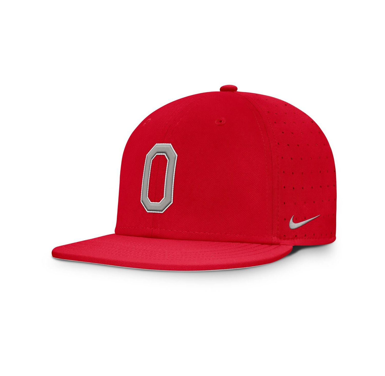Men's Scarlet Ohio State Buckeyes On-Field Dugout True Performance Fitted Hat