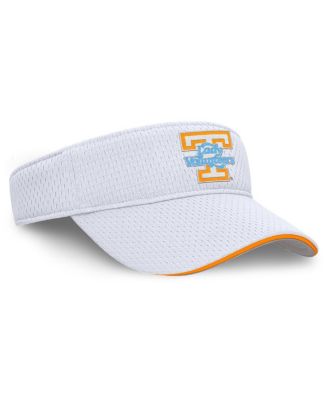 Men's and Women's White Tennessee Volunteers 2025 Dugout Softball Ace Performance Adjustable Visor Hat