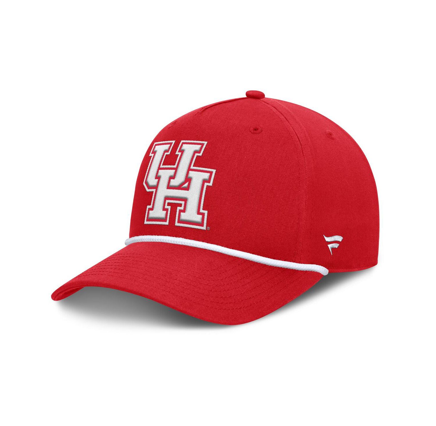 Men's Red Houston Cougars Foul Ball Rope Adjustable Hat