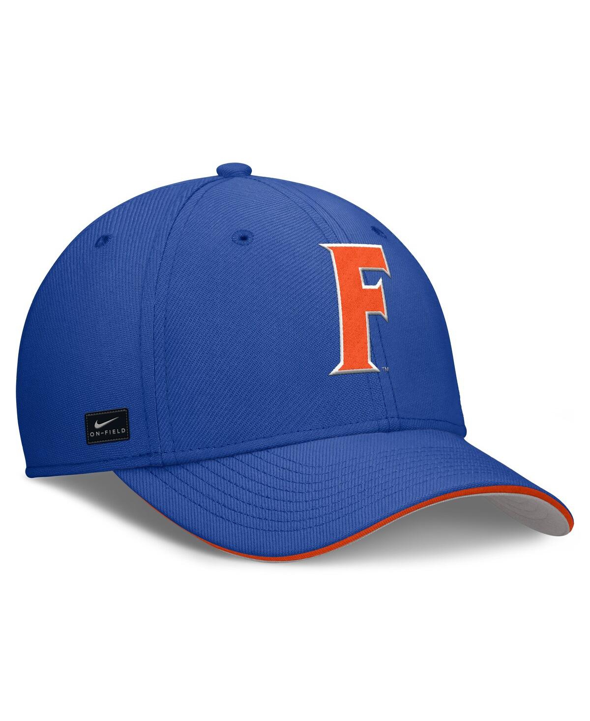 Nike Men's Royal Florida Gators 2025 Dugout Coaches Rise Swoosh Performance Flex Hat