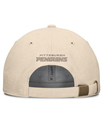 Men's Tan Pittsburgh Penguins Front Office Canvas Adjustable Hat