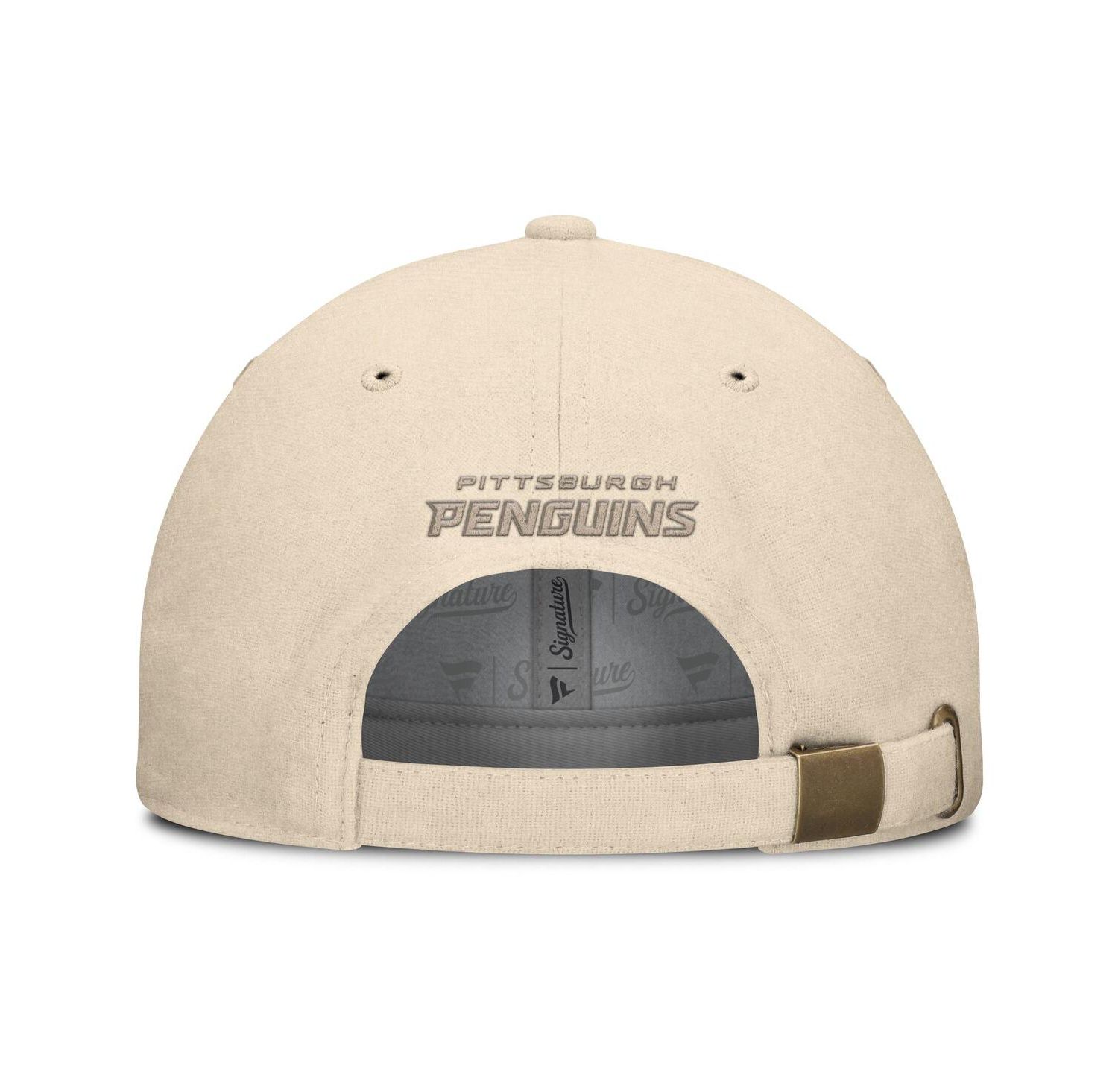 Men's Tan Pittsburgh Penguins Front Office Canvas Adjustable Hat