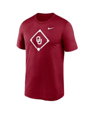Men's Crimson Oklahoma Sooners Legend Baseball Icon Performance T-Shirt