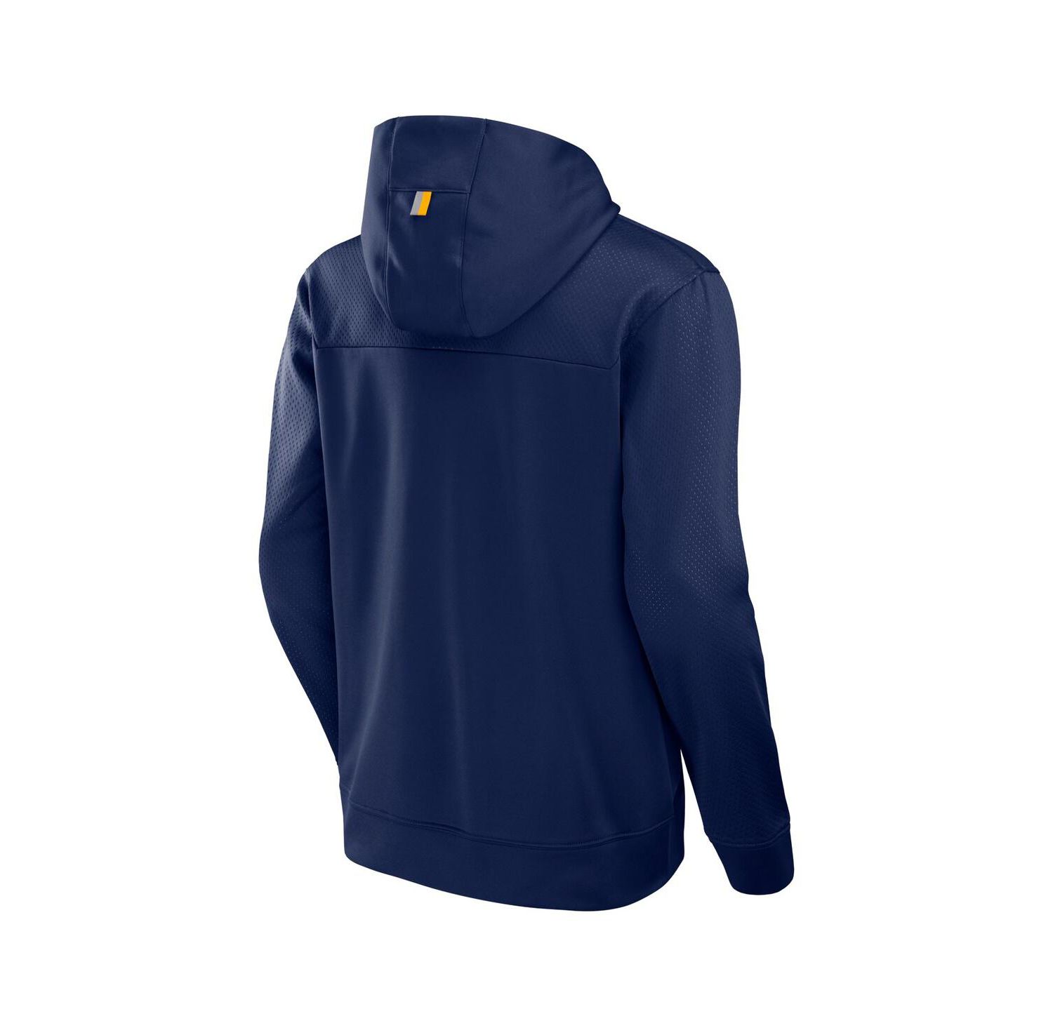 Men's Navy West Virginia Mountaineers Defender Dot Faded Primary Pullover Hoodie