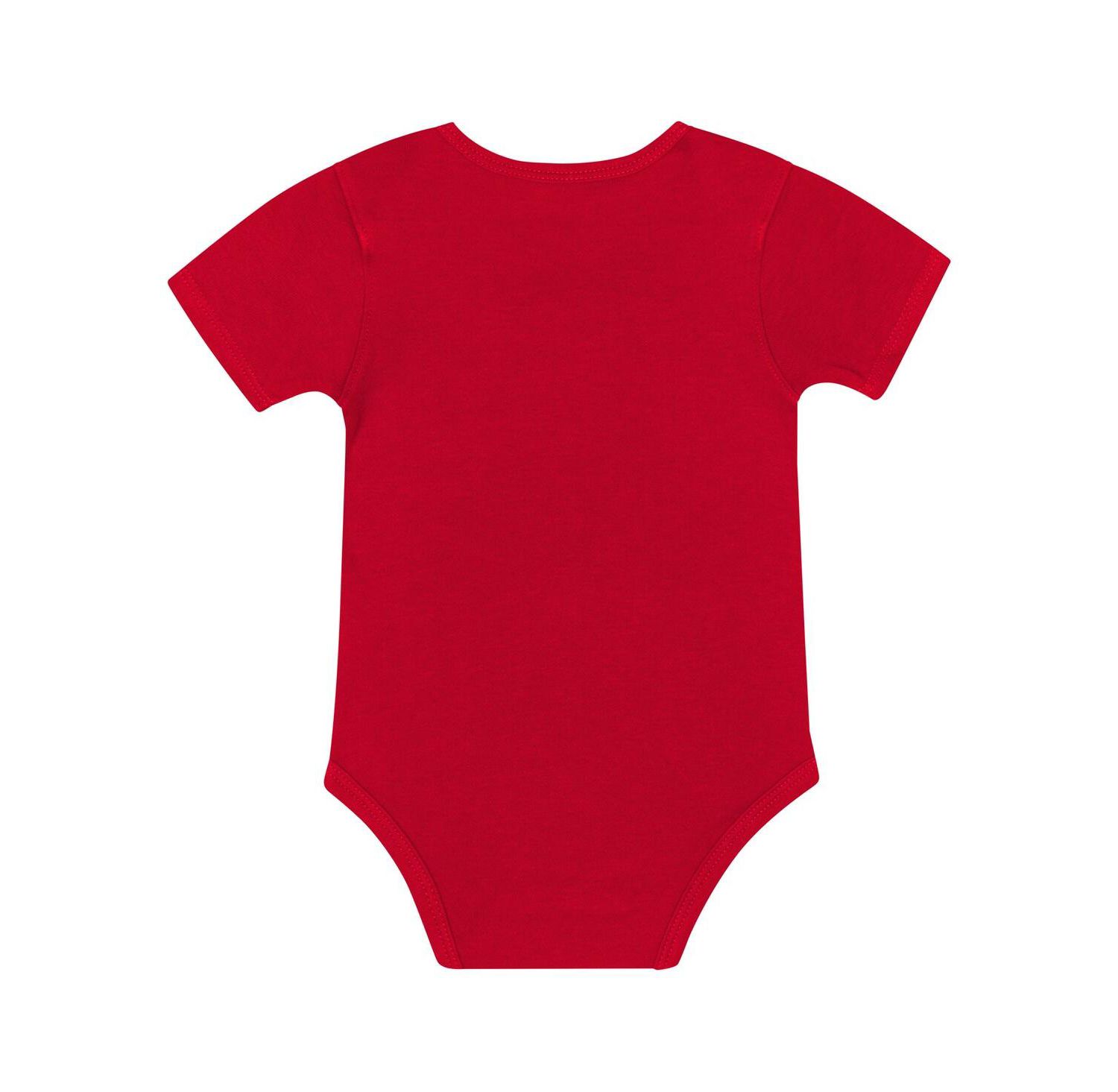 Baby Boys and Girls 3-Piece Georgia Bulldogs Dynamic Duo Bodysuit, Bib and Cuffed with Knit Hat Set