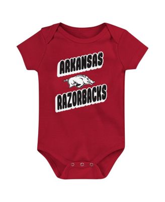 Newborn Cardinal Arkansas Razorbacks Sunday Comics Bodysuit 3-Pack