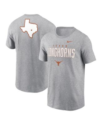 Nike - Men's Heather Gray Texas Longhorns Campus 2-Hit Primary Mascot T-shirt