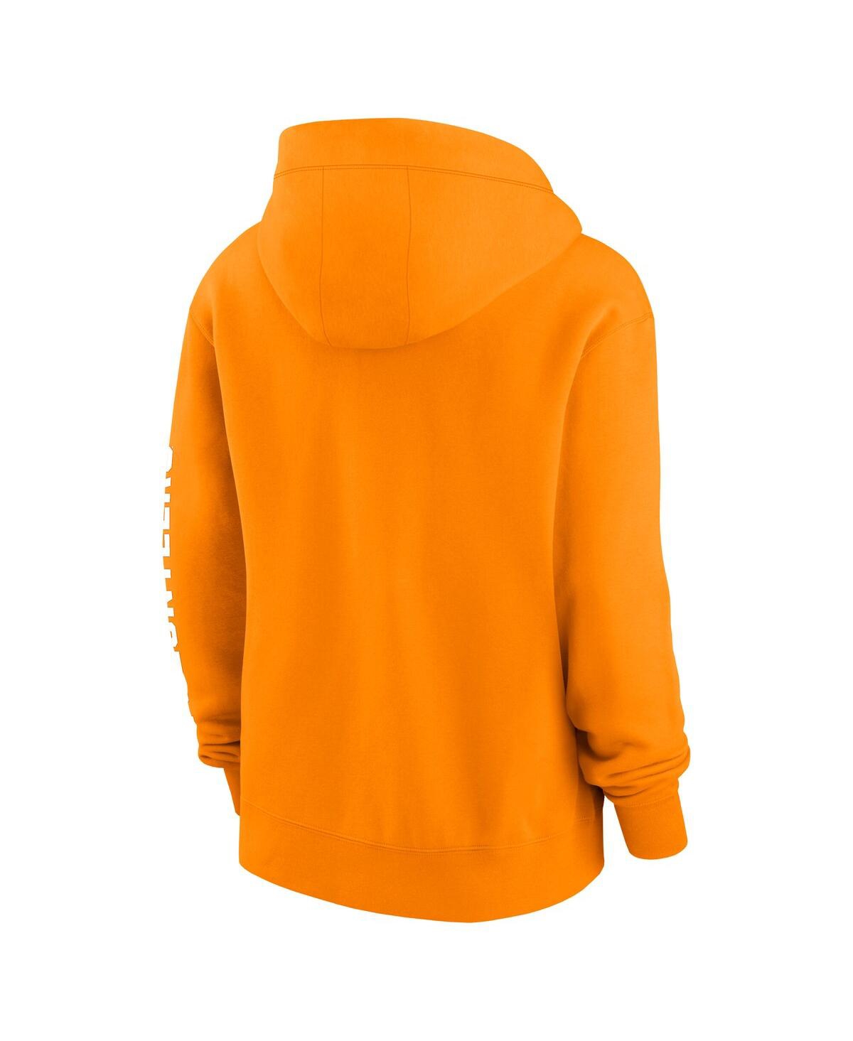 Nike Women's Tennessee Orange Tennessee Volunteers Oversize Lockup Phoenix Full-zip Hoodie Jacket In Tennessee Orange