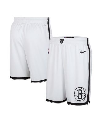 Nike - Men's White Brooklyn Nets 2024/25 Association Edition Swingman Shorts