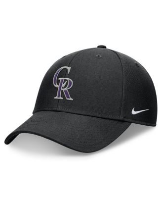 Nike - Men's Black Colorado Rockies Club Performance Adjustable Hat