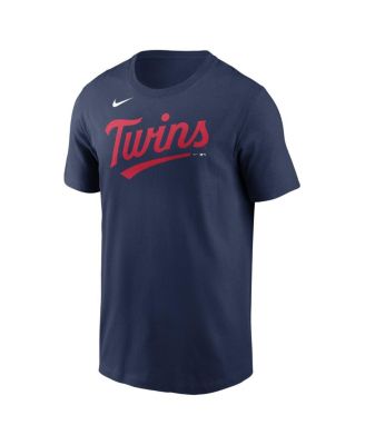 Nike - Men's Navy Minnesota Twins Wordmark T-shirt