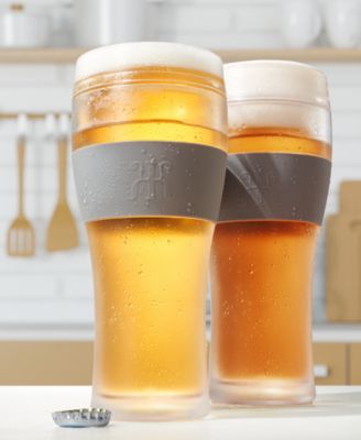Khen Freezable Pint Beer Glasses, Set of 2