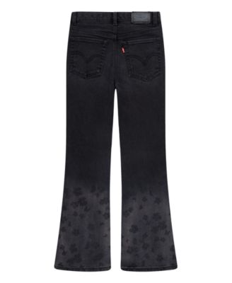 Big Girls Faded Art Flare Jeans