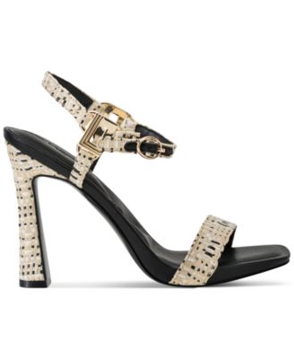 Cybil High-Heel Square-Toe Sandals