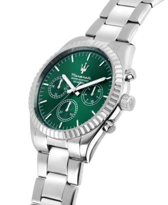 Men's Multifunction Stainless Steel Watch, 43mm