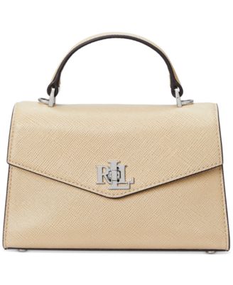 Lauren Ralph Lauren - Farrah Crosshatch Leather Satchel