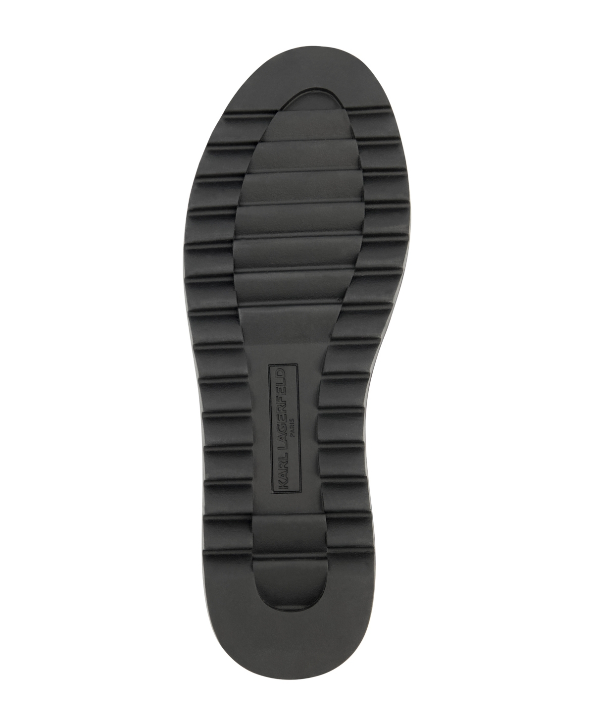 Karl Lagerfeld Leather Low Top Sneaker In Black