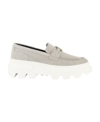 Men's White Label Suede KL Bit Moccasin Loafers