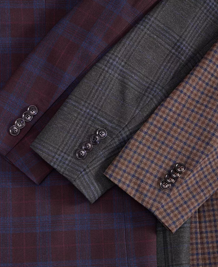 Men's Modern-Fit Plaid Sport Coat - thumbnail 6