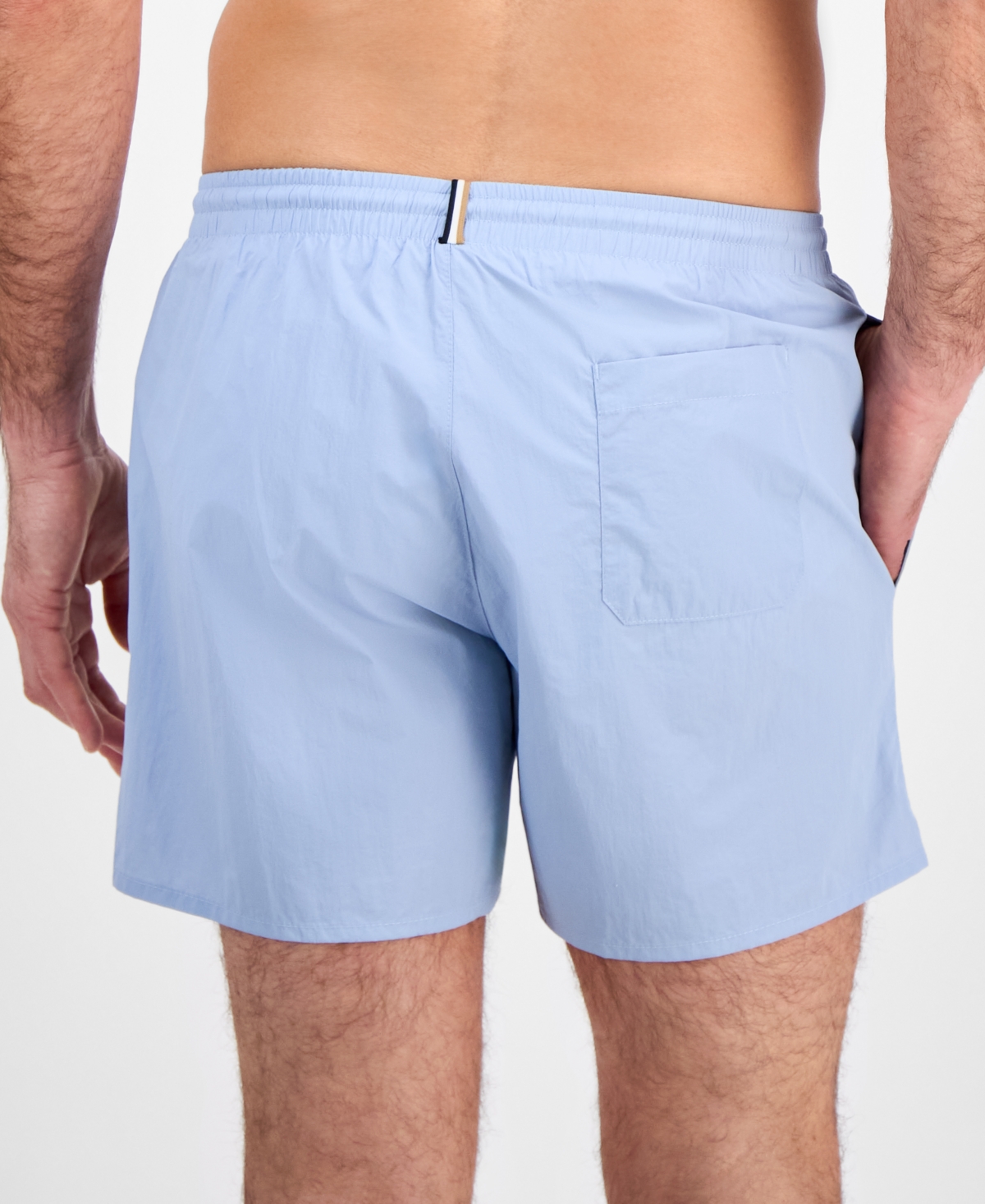 Hugo Boss Boss By  Men's Lee Drawstring 5.3" Swim Trunks, Created For Macy's In Lt,pasblue