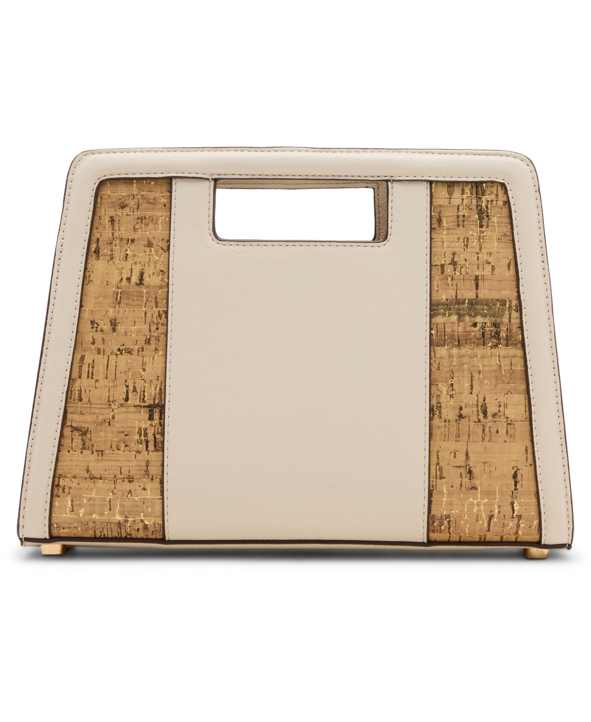 Shop Anne Klein Cork Convertible Strap Clutch Bag In White