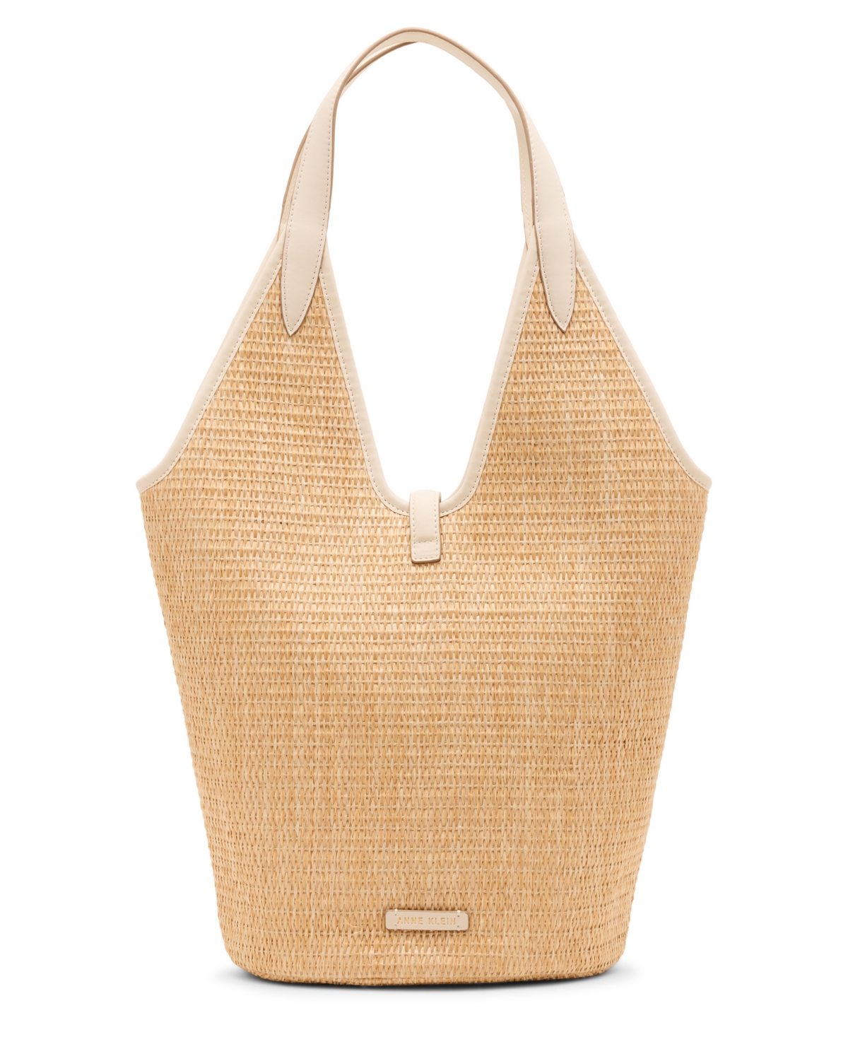 Shop Anne Klein Angular Large Hobo Bag In White