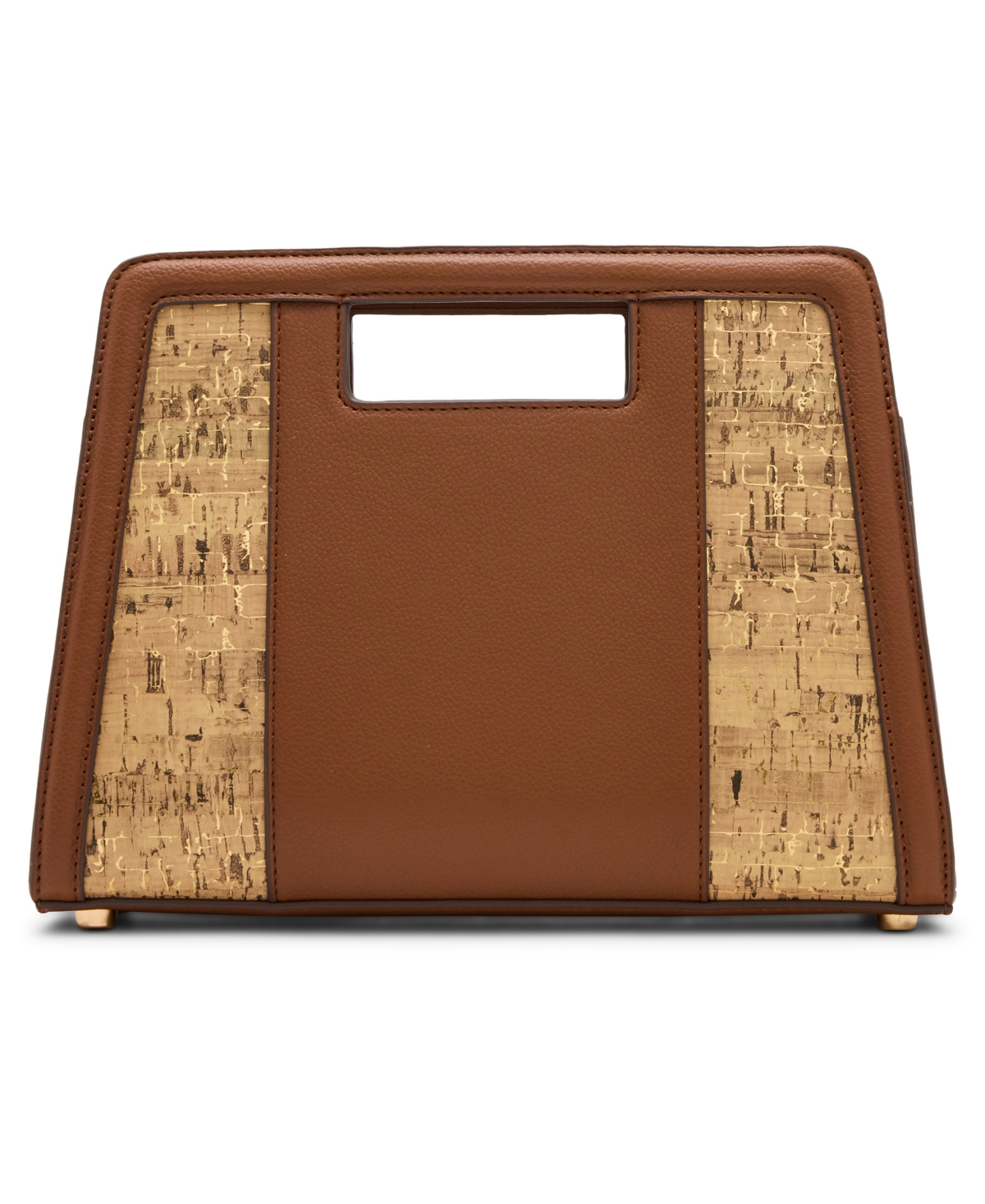 Anne Klein Cork Convertible Strap Clutch Bag In Brown