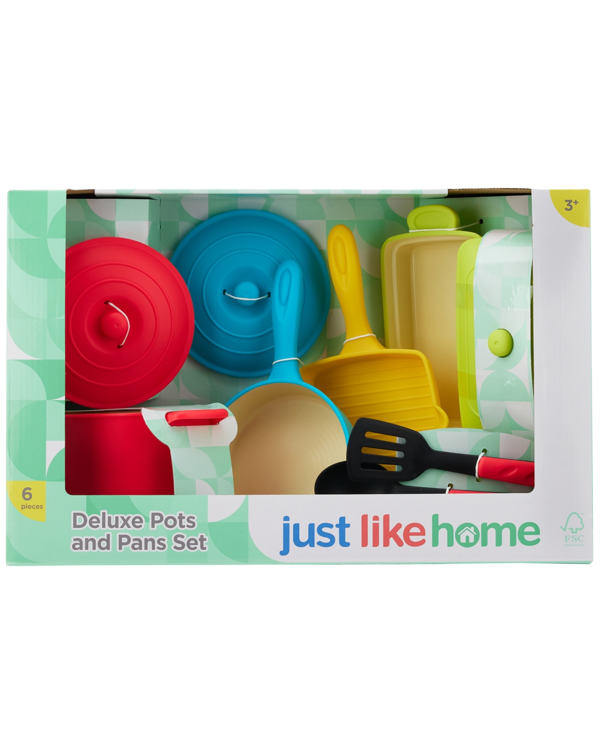 JUST LIKE HOME DELUXE POTS AND PANS PLAYSET 