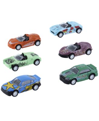 Pull Back Diecast Vehicles, 6-Pack