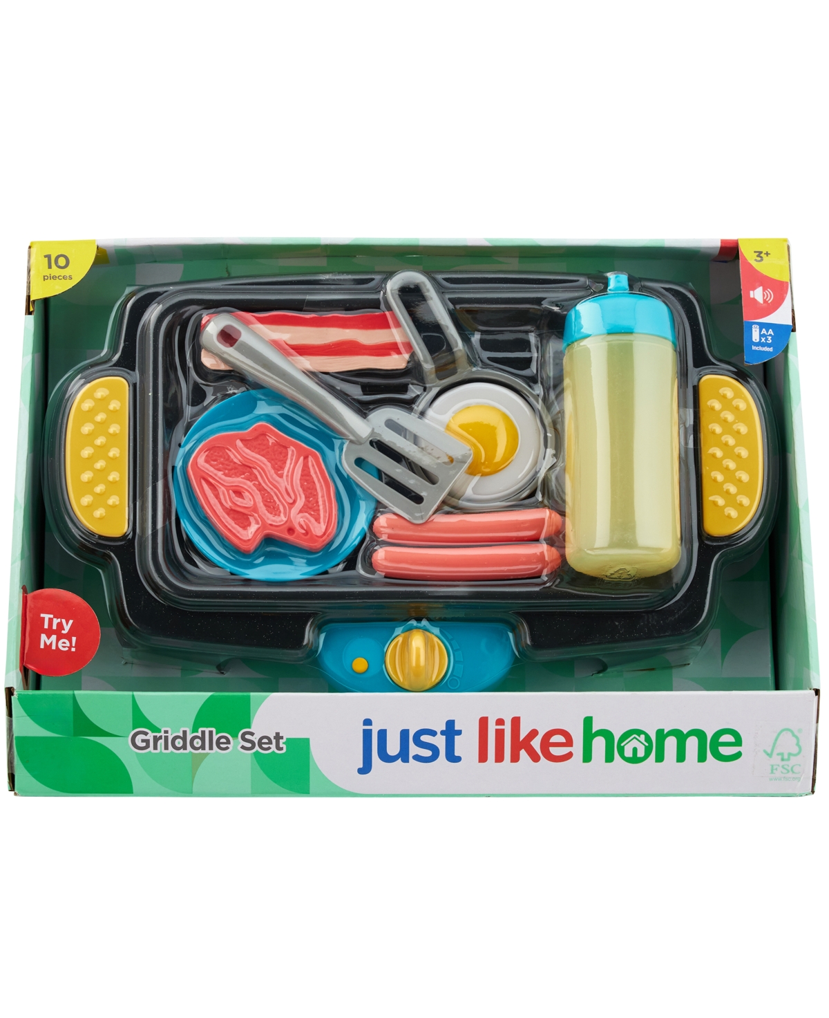 Just Like Home Griddle Playset, 9 Pieces In Multi