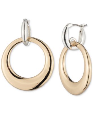 Lauren Ralph Lauren - Two-Tone Doorknocker Earrings