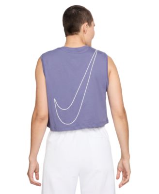 Sportswear Women's Club Cotton Sleeveless Cropped Logo T-Shirt