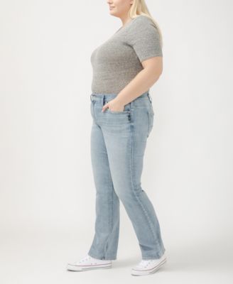 Plus Size Suki Mid Rise Curvy Fit Slim Bootcut Jeans