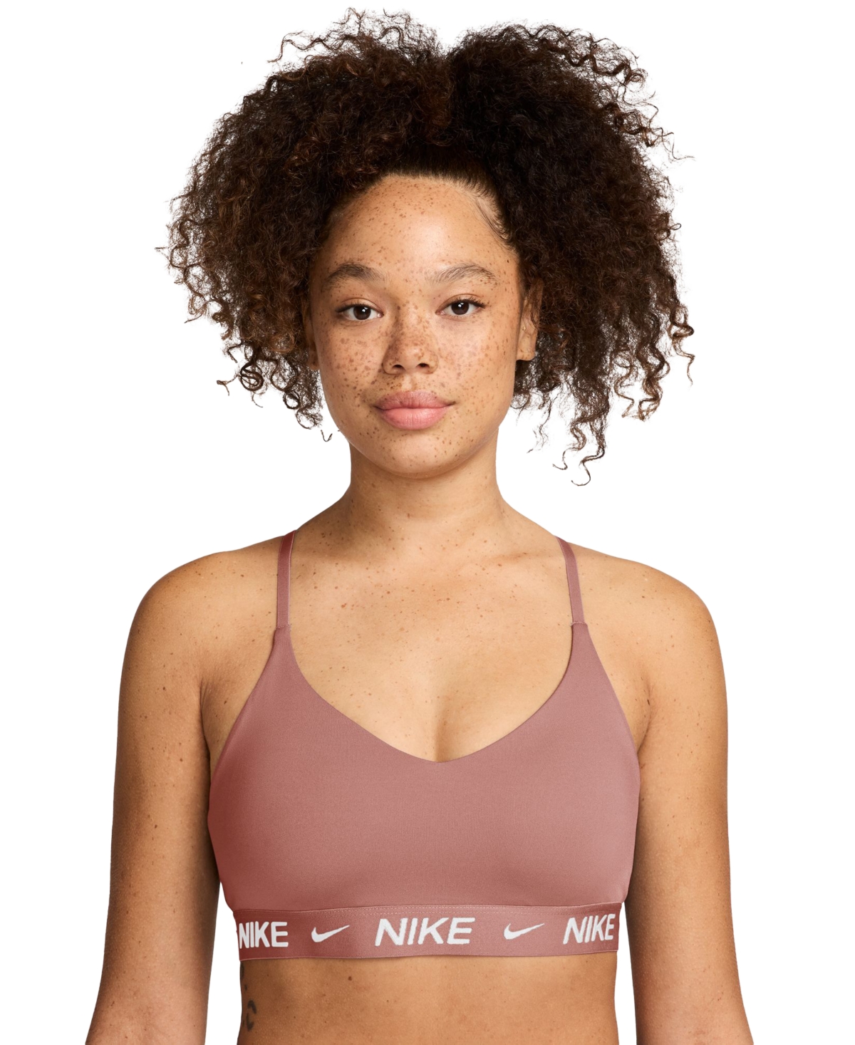 Nike Women's Indy Light-support Padded Sports Bra In Pink