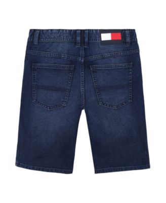 Toddler and Little Boys Script Logo Denim Shorts