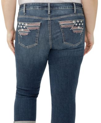 Plus Size Suki Mid Rise Curvy Fit Capri Jeans