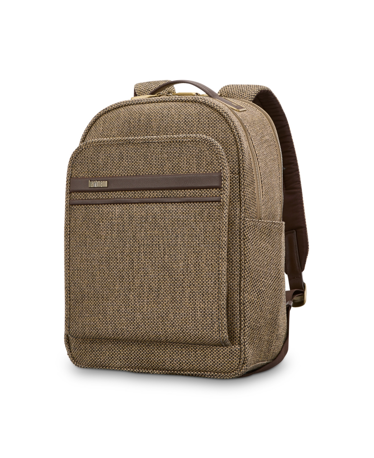Tweed Travel Backpack - Tweed/ Natural Leather