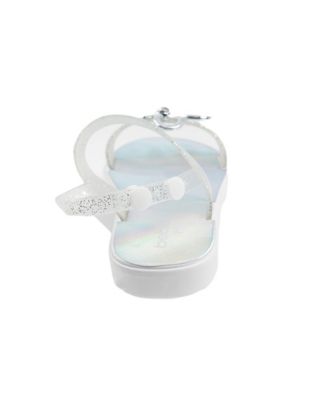 Little Girls Sparkly Summer with Rhinestone and Bow Sandals