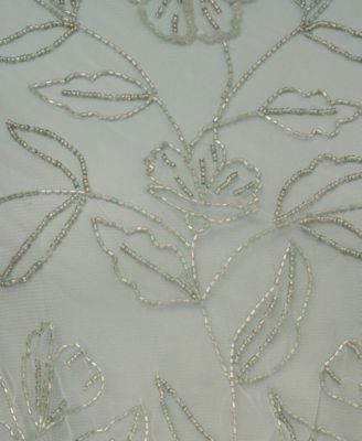 Adrianna Papell Women's Beaded Blouson Flutter-Sleeve Dress