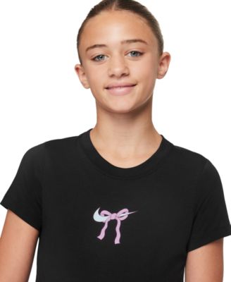 Big Girls Sportswear Cropped Graphic T-Shirt