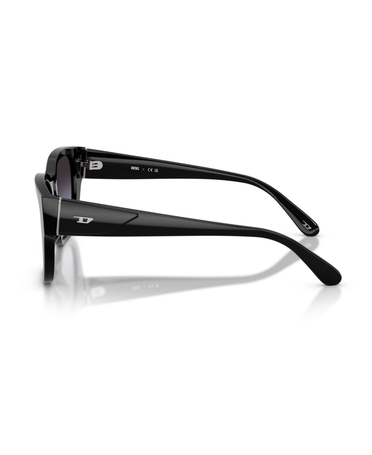 Diesel Unisex Large Sunglasses, Dl2005 In Shiny Black