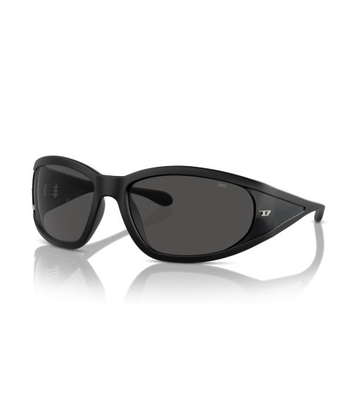 Солнцезащитные очки Diesel Unisex Large, DL3002, цвет: Матовый чёрный