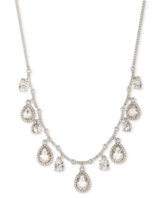 Givenchy - Mixed Crystal Halo Shaky Statement Necklace, 16" + 3" extender