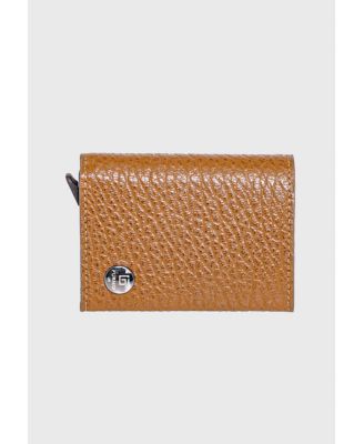 Genuine Leather Venous Pattern Trifold Card Holder