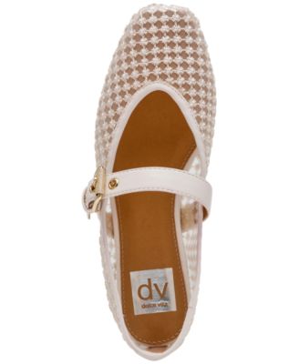 Women's Mulaney Floral Lace Mesh Mary Jane Flats