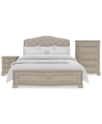 Furniture - Kensington 3-Pc. Queen Set (Bed, Chest & 3-Drawer Nightstand)