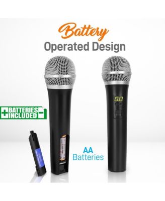 Premier Series Professional 2-Channel UHF Wireless Handheld Microphone System with Selectable Frequency