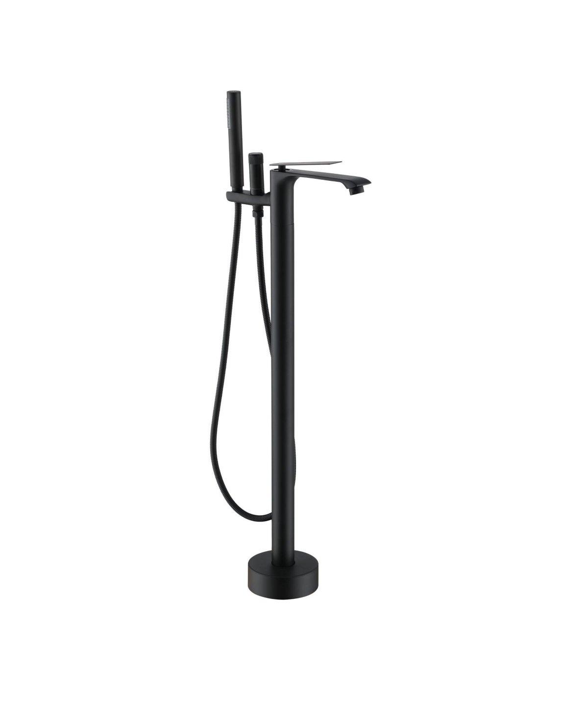 Freestanding Bathtub Faucet with Hand Shower - Sleek Design, Anti-Scald, and Corrosion-Resistant - Chrome plated