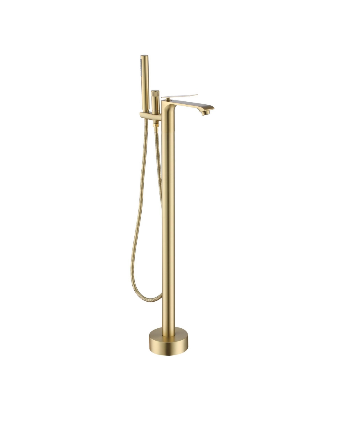 Freestanding Bathtub Faucet with Hand Shower - Sleek Design, Anti-Scald, and Corrosion-Resistant - Chrome plated